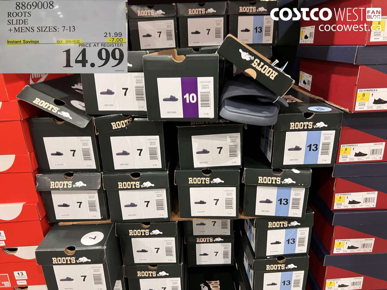 8869008 ROOTS SLIDE MENS SIZES 7-13 ($7.00 INSTANT SAVINGS EXPIRES ON 2026-03-22) $14.99