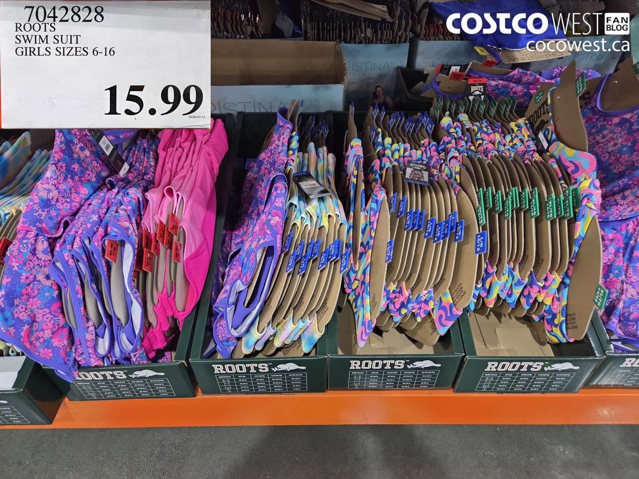 7042828 ROOTS SWIM SUIT GIRLS SIZES 6-16 $15.99