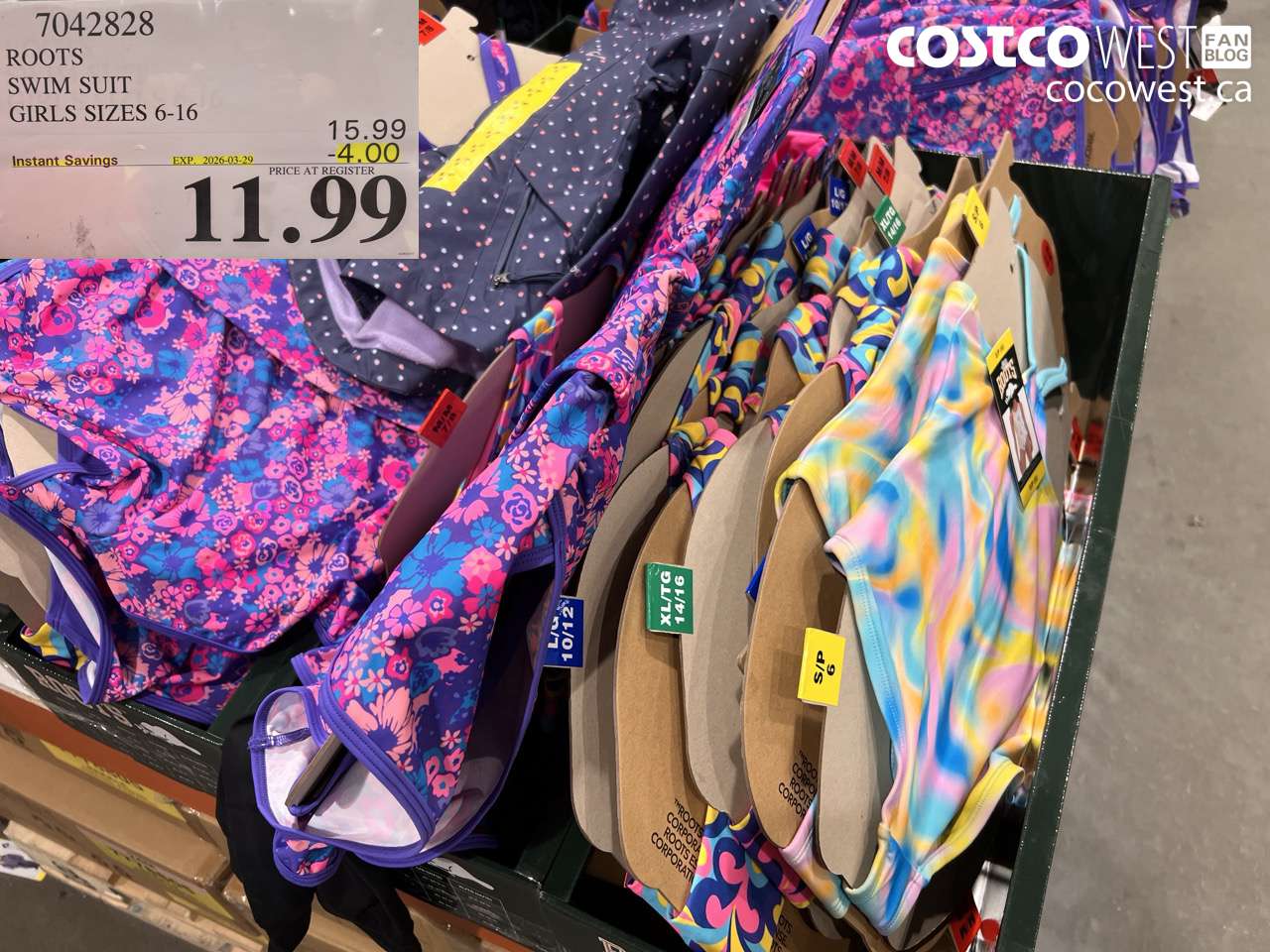 7042828 ROOTS SWIM SUIT GIRLS SIZES 6-16 ($4.00 INSTANT SAVINGS EXPIRES ON 2026-03-29) $11.99