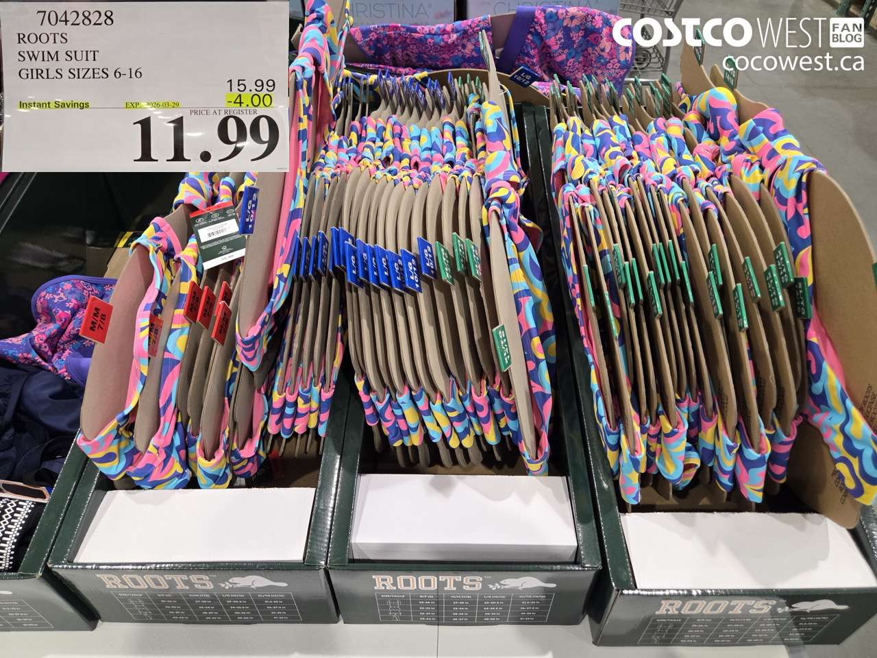 7042828 ROOTS SWIM SUIT GIRLS SIZES 6-16 ($4.00 INSTANT SAVINGS EXPIRES ON 2026-03-29) $11.99