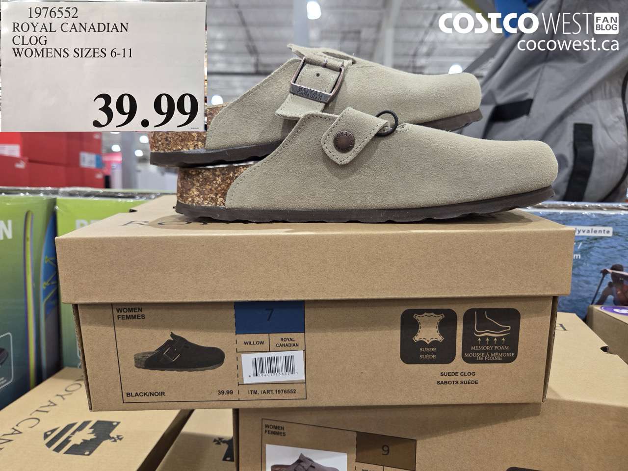 1976552 ROYAL CANADIAN CLOG WOMENS SIZES 6-11 $39.99