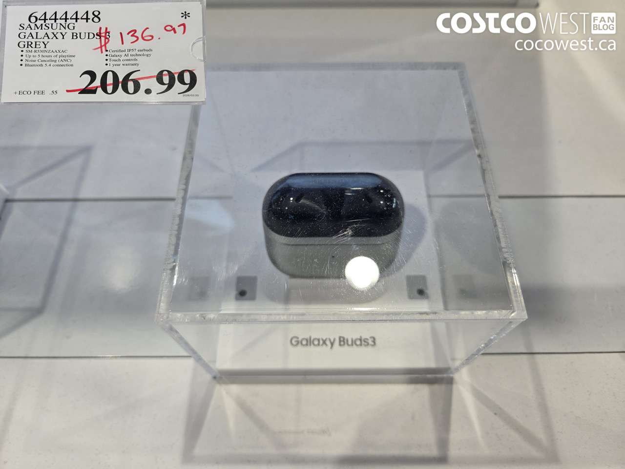 64444448 SAMSUNG GALAXY BUDS3 GREY $136.97