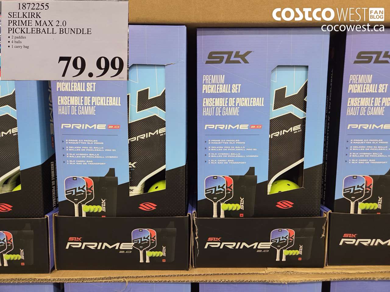 1872255 SELKIRK PRIME MAX 2.0 PICKLEBALL BUNDLE $79.99