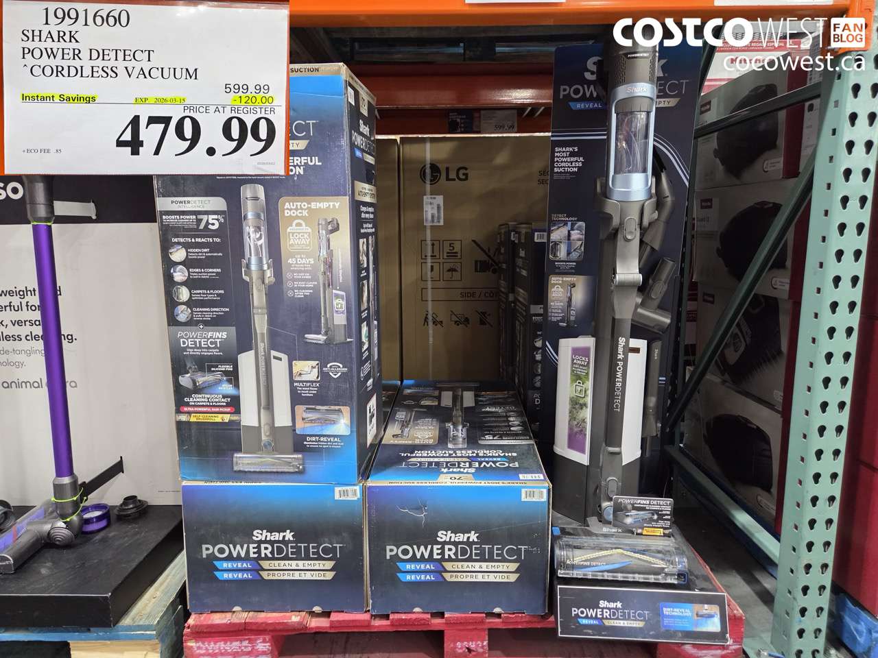 1991660 SHARK POWER DETECT CORDLESS VACUUM ($120.00 INSTANT SAVINGS EXPIRES ON 2026-03-15) $479.99