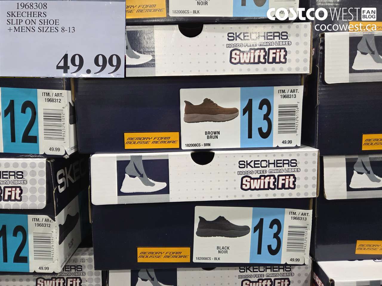 1968308 SKECHERS SLIP ON SHOE + MENS SIZES 8-13 $49.99