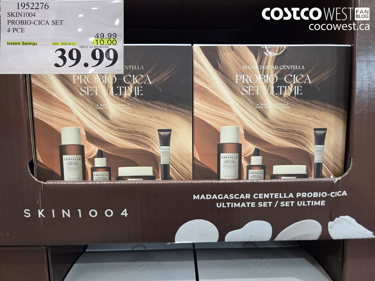 1952276 SKIN1004 PROBIO-CICA SET 4 PCE ($10.00 INSTANT SAVINGS EXPIRES ON 2026-04-12) $39.99