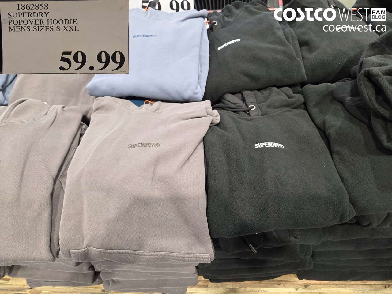 1862858 SUPERDRY POPOVER HOODIE MENS SIZES S-XXL $59.99