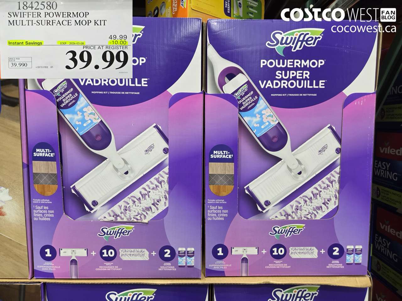 1842580 SWIFFER POWERMOP MULTI-SURFACE MOP KIT ($10.00 INSTANT SAVINGS EXPIRES ON 2026-03-08) $39.99