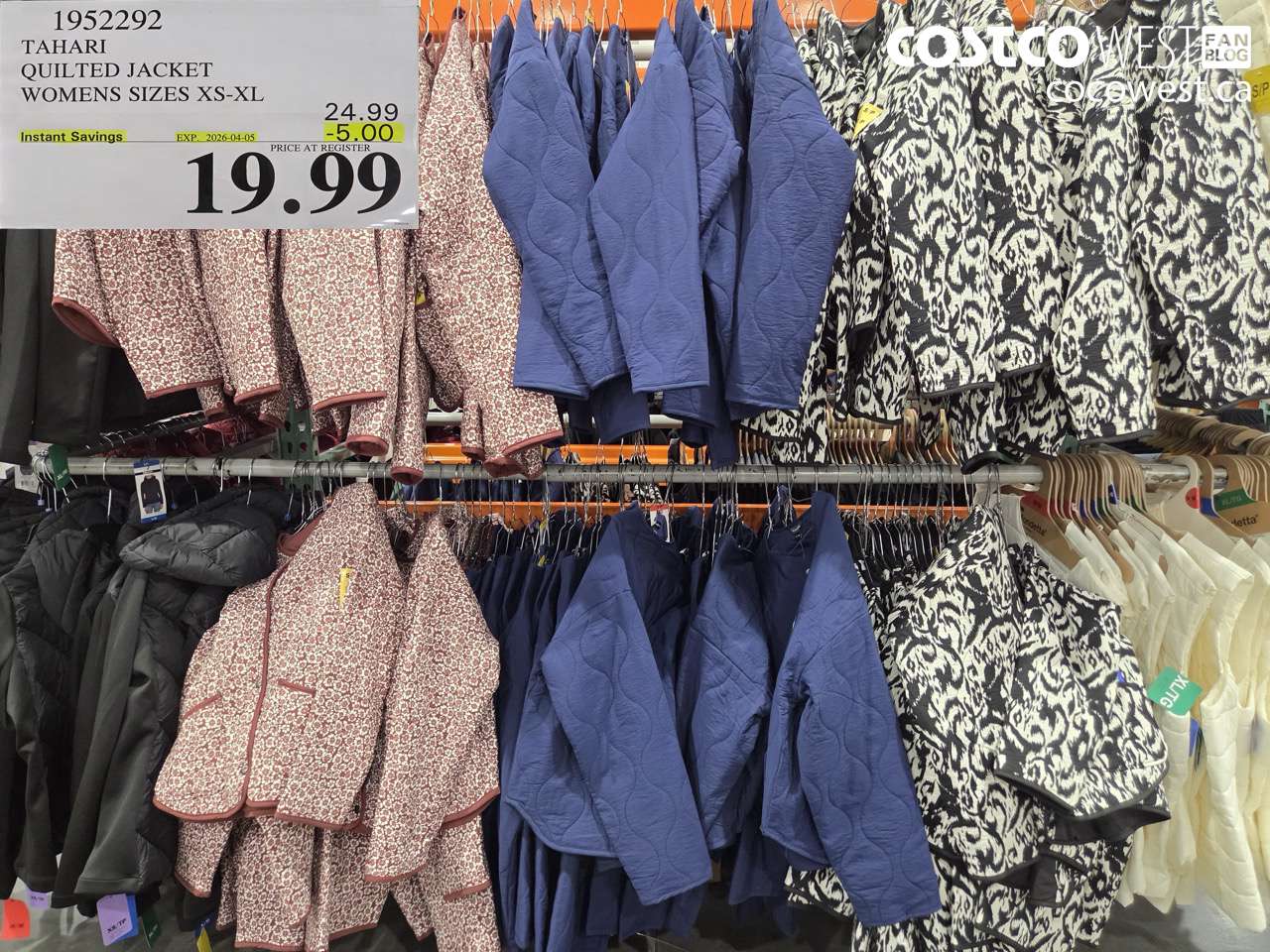 1952292 TAHARI QUILTED JACKET WOMENS SIZES XS-XL ($5.00 INSTANT SAVINGS EXPIRES ON 2026-04-05) $19.99