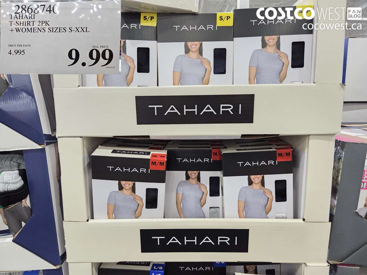 2868740 TAHARI T-SHIRT 2PK WOMENS SIZES S-XXL $9.99