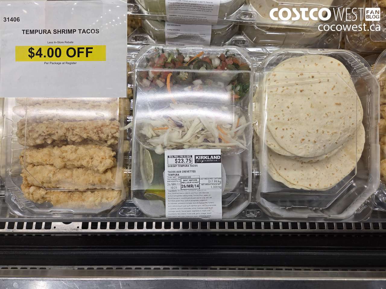 31406 TEMPURA SHRIMP TACOS ($4.00 INSTANT SAVINGS)