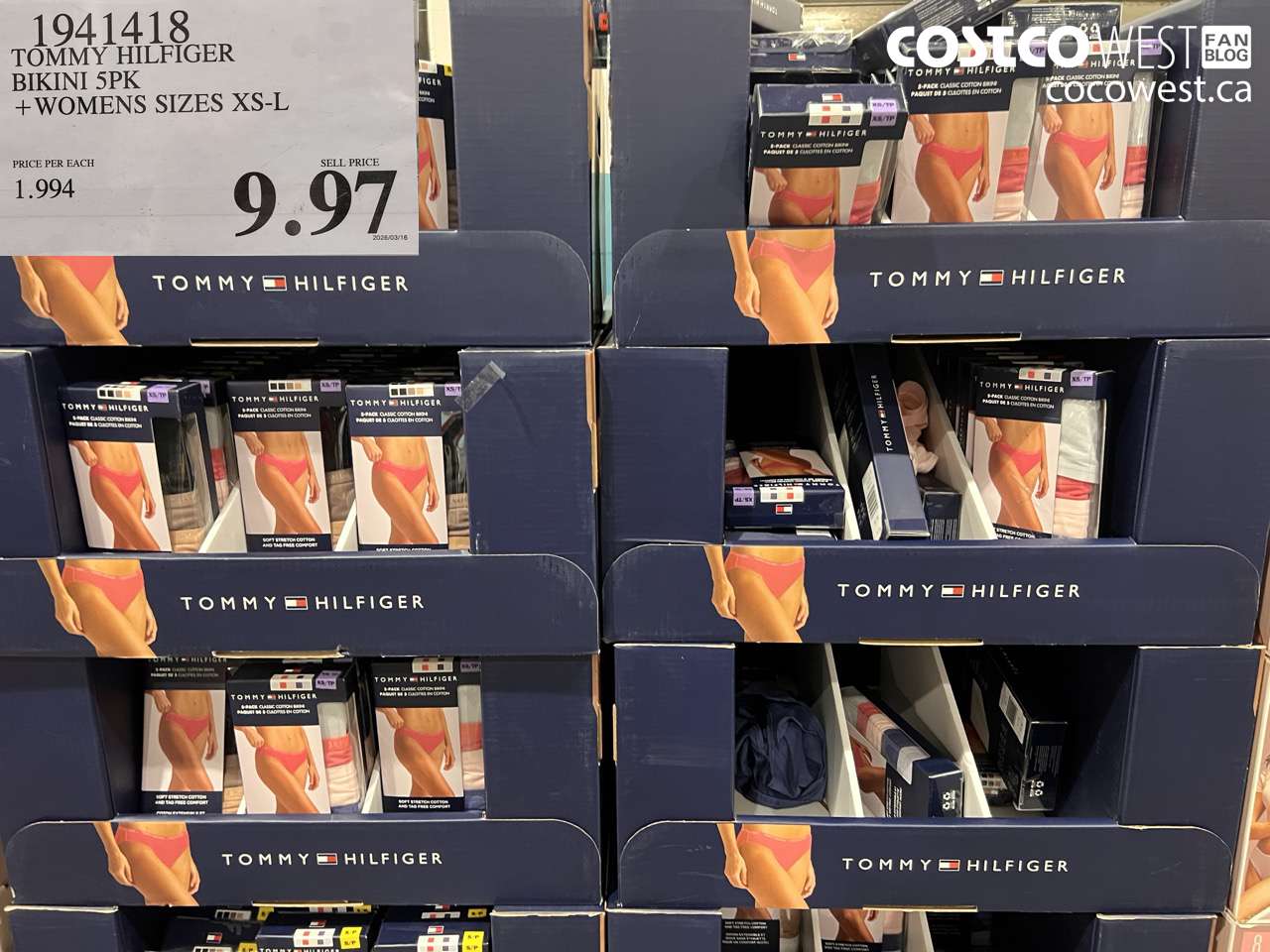 19414118 TOMMY HILFIGER BIKINI 5PK + WOMENS SIZES XS-L $9.97