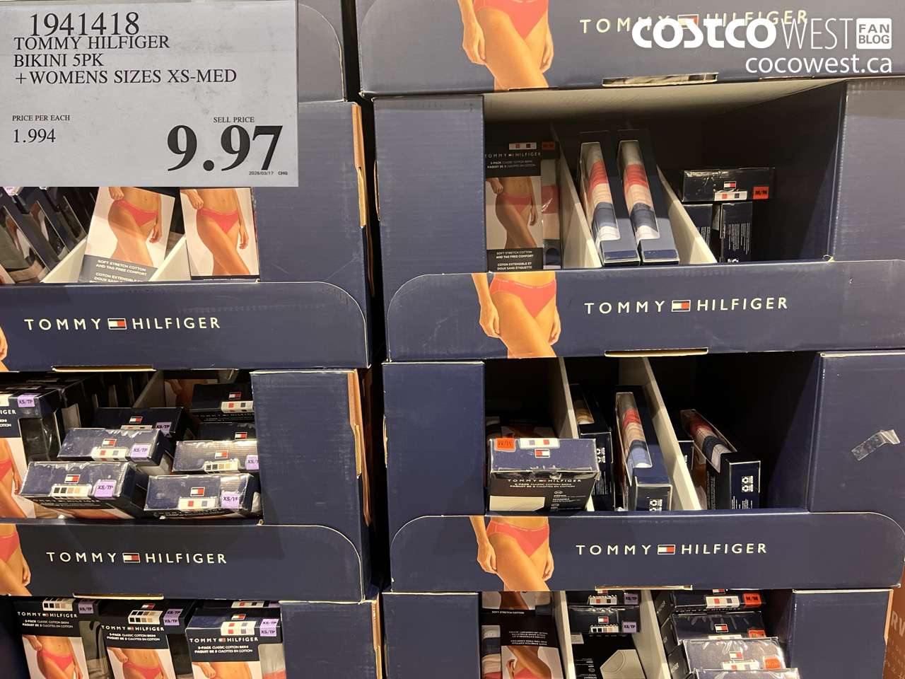 19414118 TOMMY HILFIGER BIKINI 5PK + WOMENS SIZES XS-MED $9.97