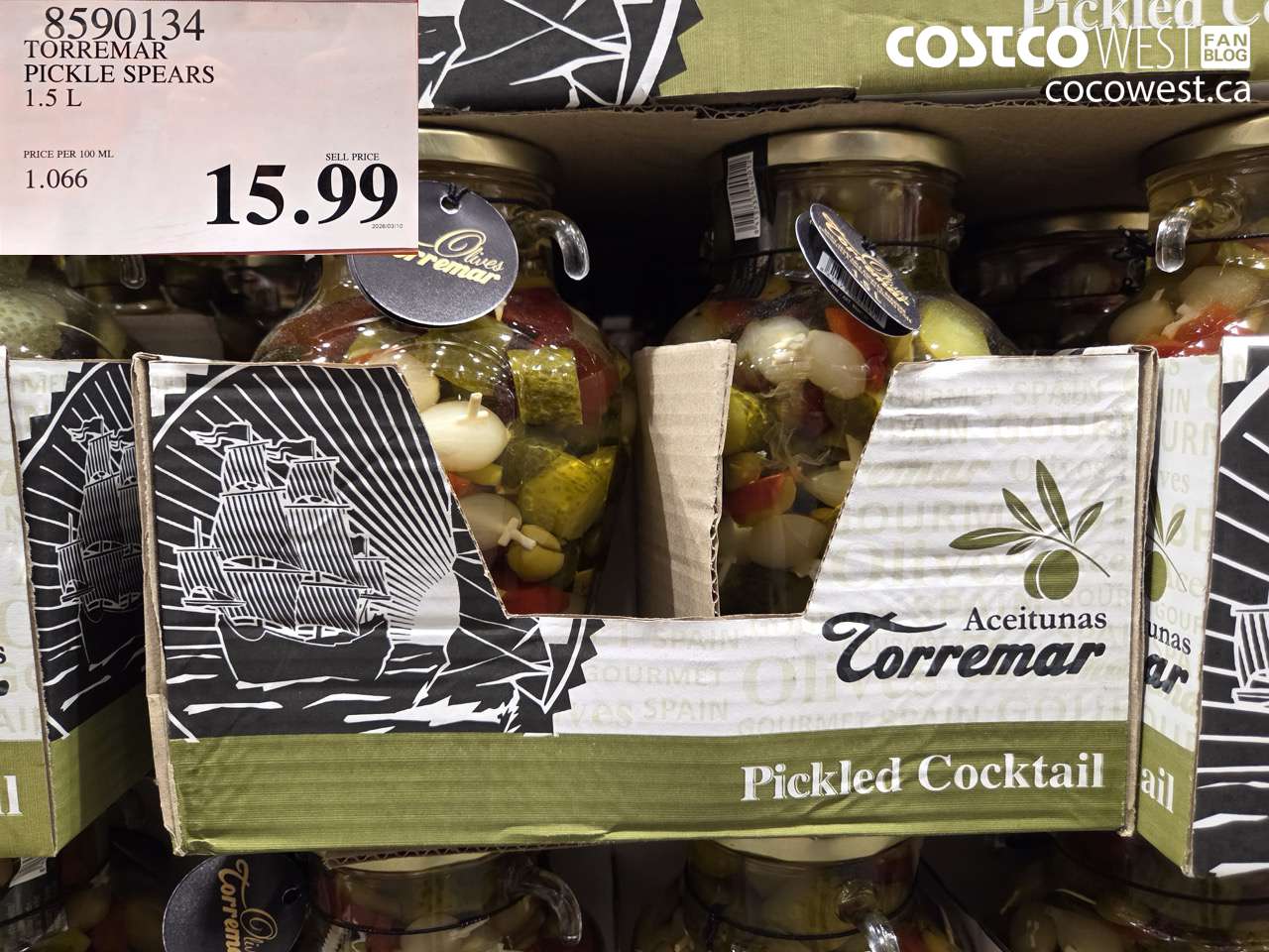 8590134 TORREMAR PICKLE SPEARS 1.5 L $15.99