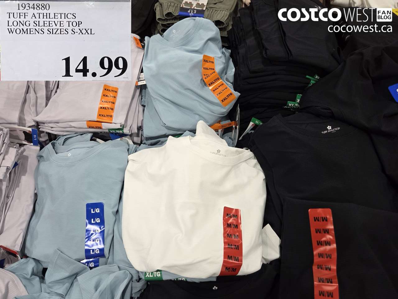 1934880 TUFF ATHLETICS LONG SLEEVE TOP WOMENS SIZES S-XXL $14.99