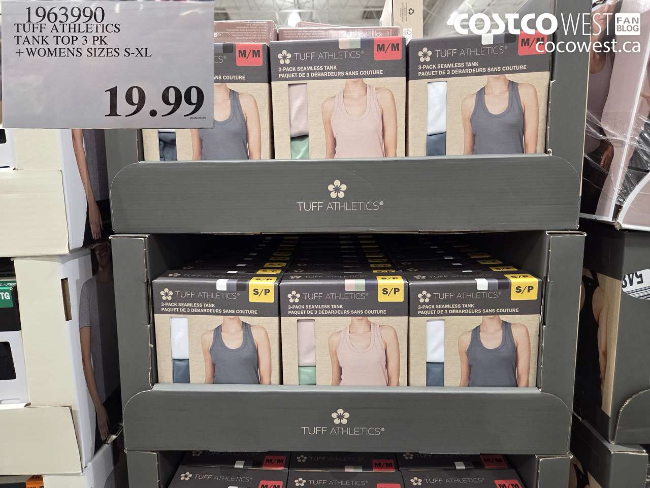 1963990 TUFF ATHLETICS TANK TOP 3 PK + WOMENS SIZES S-XL $19.99