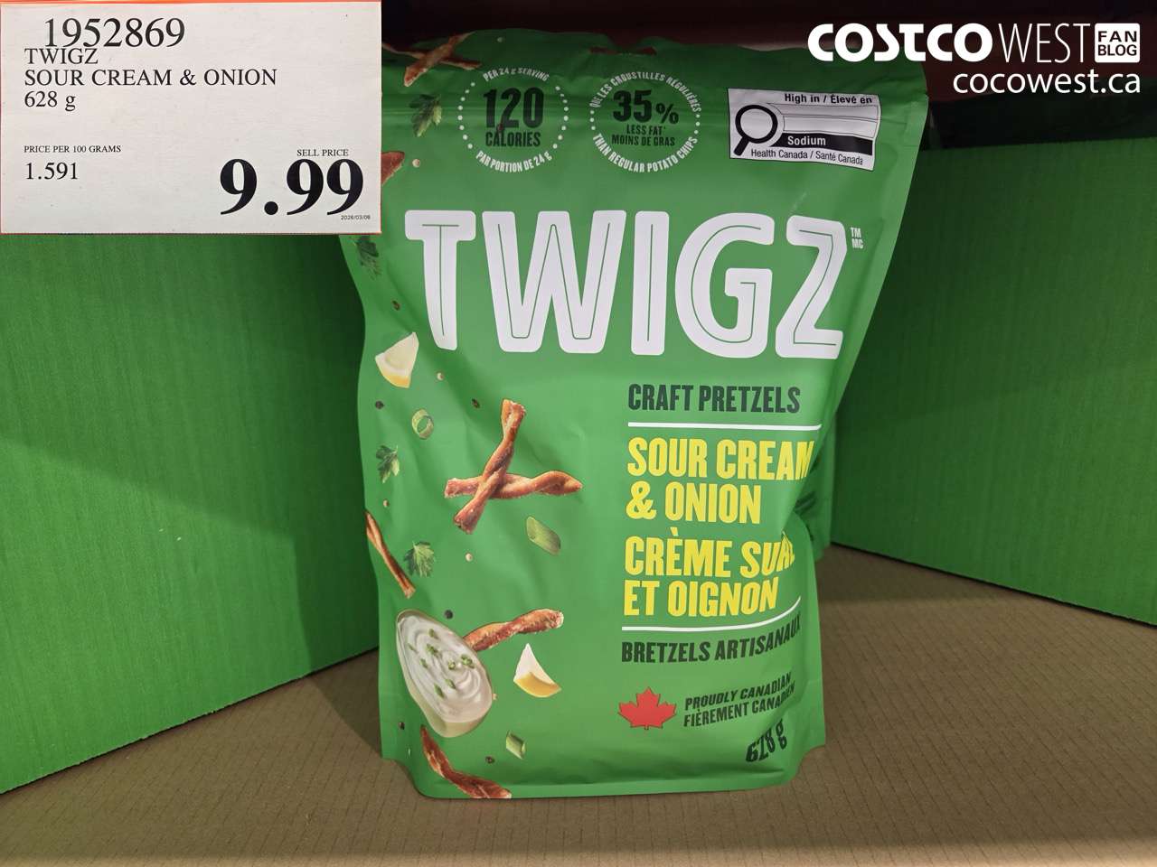 1952869 TWIGZ SOUR CREAM & ONION 628G $9.99