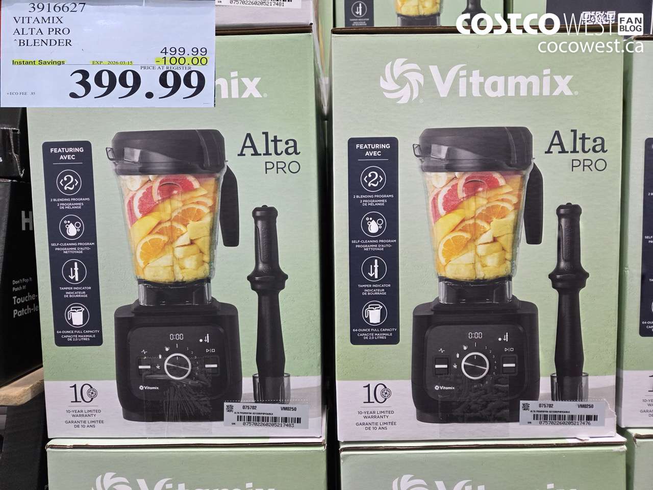 3916627 VITAMIX ALTA PRO BLENDER ($100.00 INSTANT SAVINGS EXPIRES ON 2026-03-15) $399.99