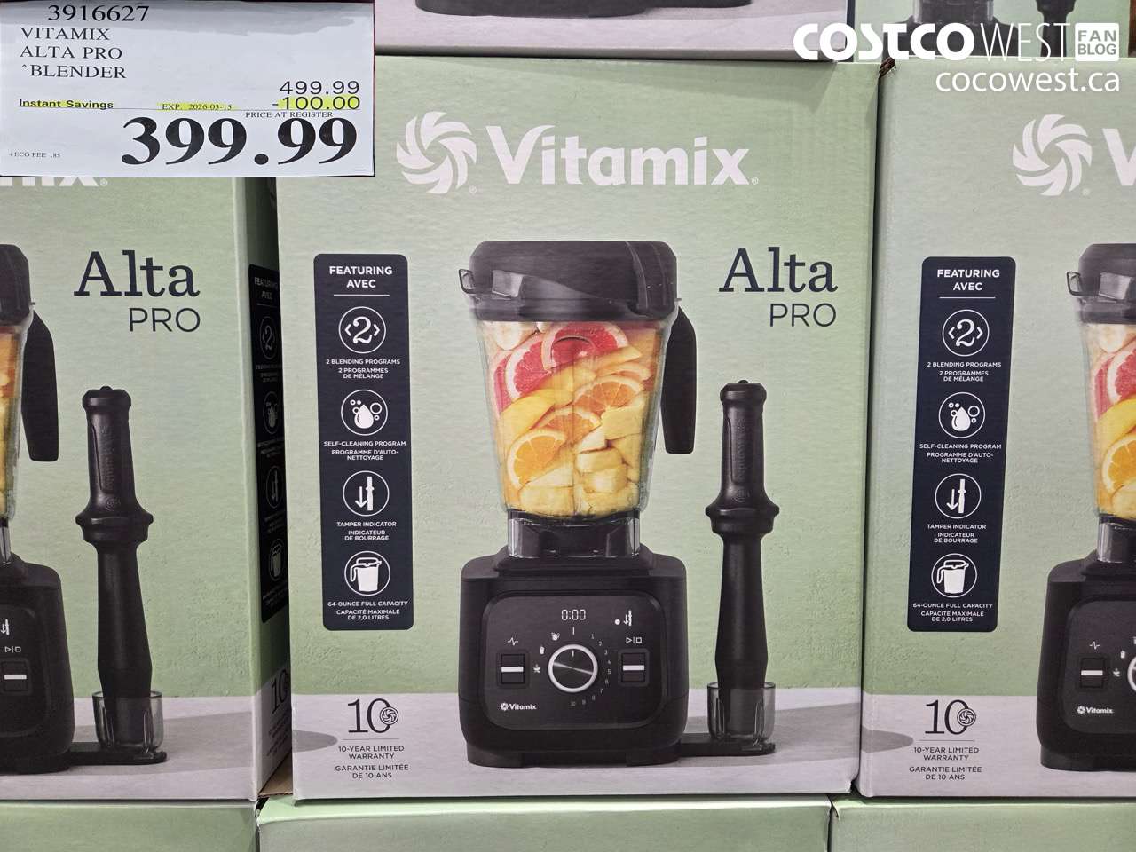 3916627 VITAMIX ALTA PRO BLENDER ($100.00 INSTANT SAVINGS EXPIRES ON 2026-03-15) $399.99