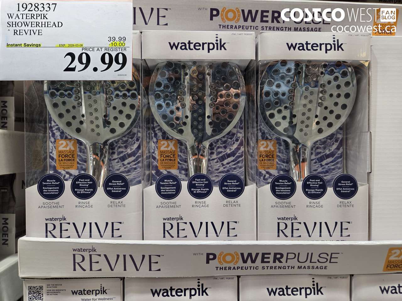 1928337 WATERPIK SHOWERHEAD REVIVE ($10.00 INSTANT SAVINGS EXPIRES ON 2026-03-08) $29.99