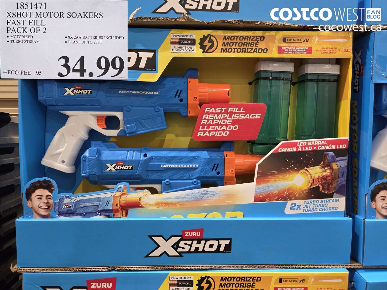 1851471 XSHOT MOTOR SOAKERS FAST FILL PACK OF 2 $34.99