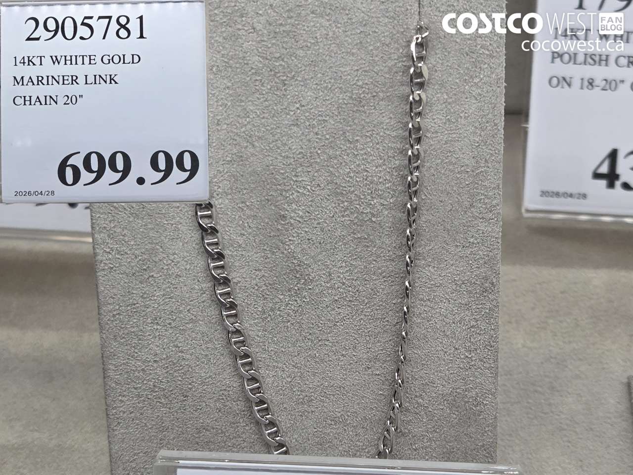 2905781 14KT WHITE GOLD MARINER LINK CHAIN 20