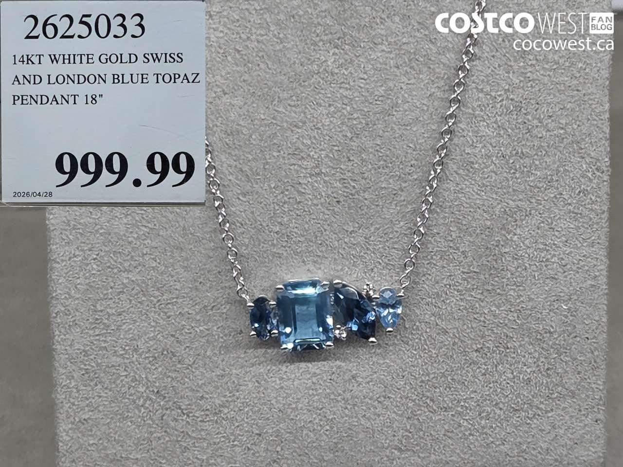 2025033 14KT WHITE GOLD SWISS AND LONDON BLUE TOPAZ PENDANT 18
