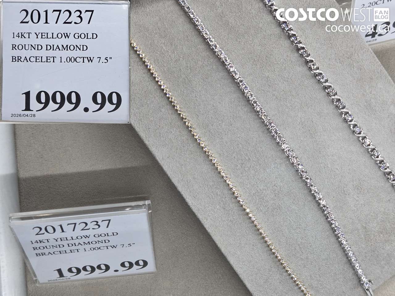 2017237 14KT YELLOW GOLD ROUND DIAMOND BRACELET 1.00CTW 7.5IN $1999.99