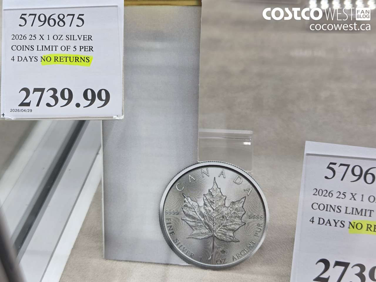5796875 2026 25 X 1 OZ SILVER COINS LIMIT OF 5 PER 4 DAYS NO RETURNS $2739.99