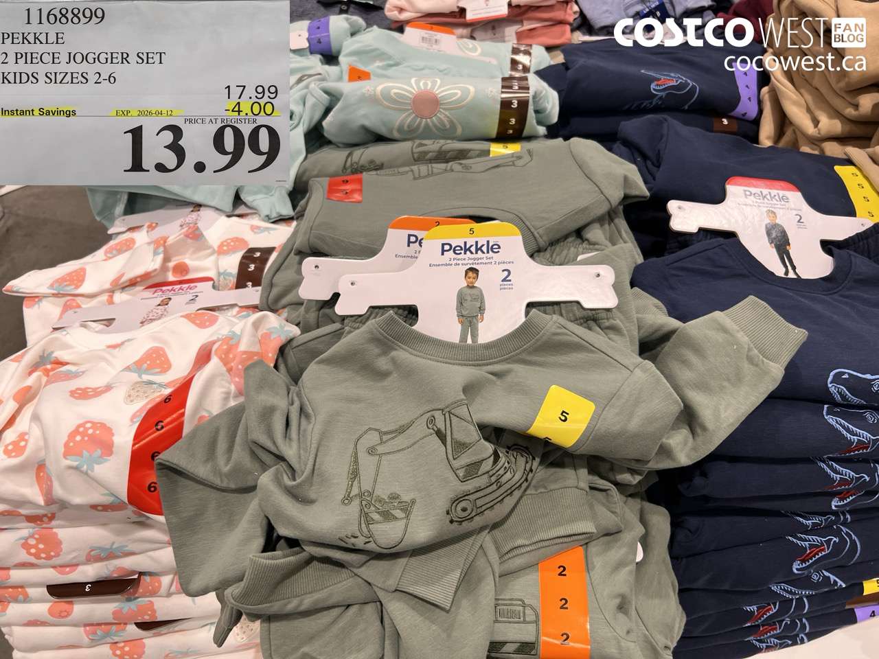 1168899 2 PIECE JOGGER SET KIDS SIZES 2-6 ($4.00 INSTANT SAVINGS EXPIRES ON 2026-04-12) $13.99