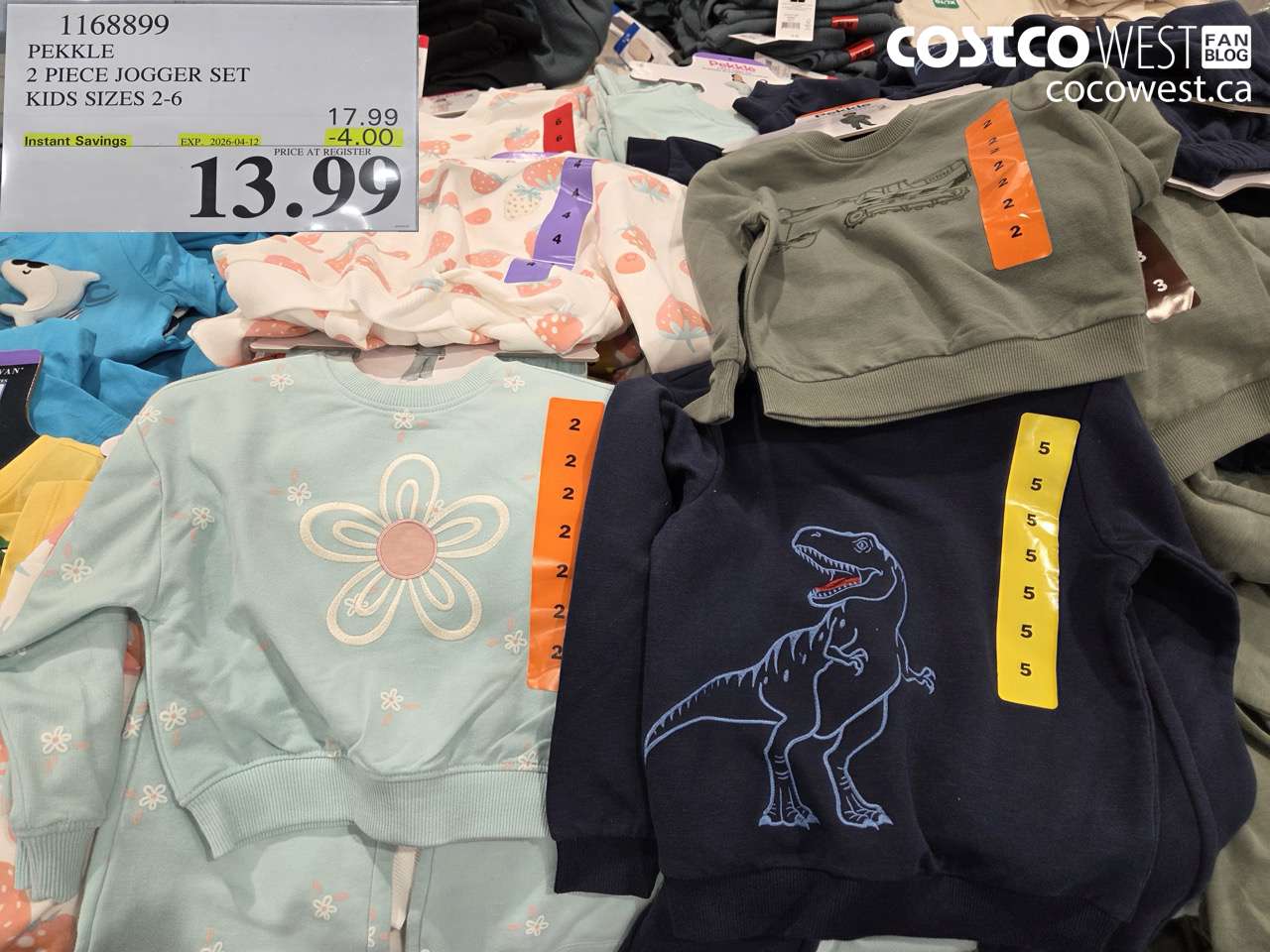 1168899 2 PIECE JOGGER SET KIDS SIZES 2-6 ($4.00 INSTANT SAVINGS EXPIRES ON 2026-04-12) $13.99