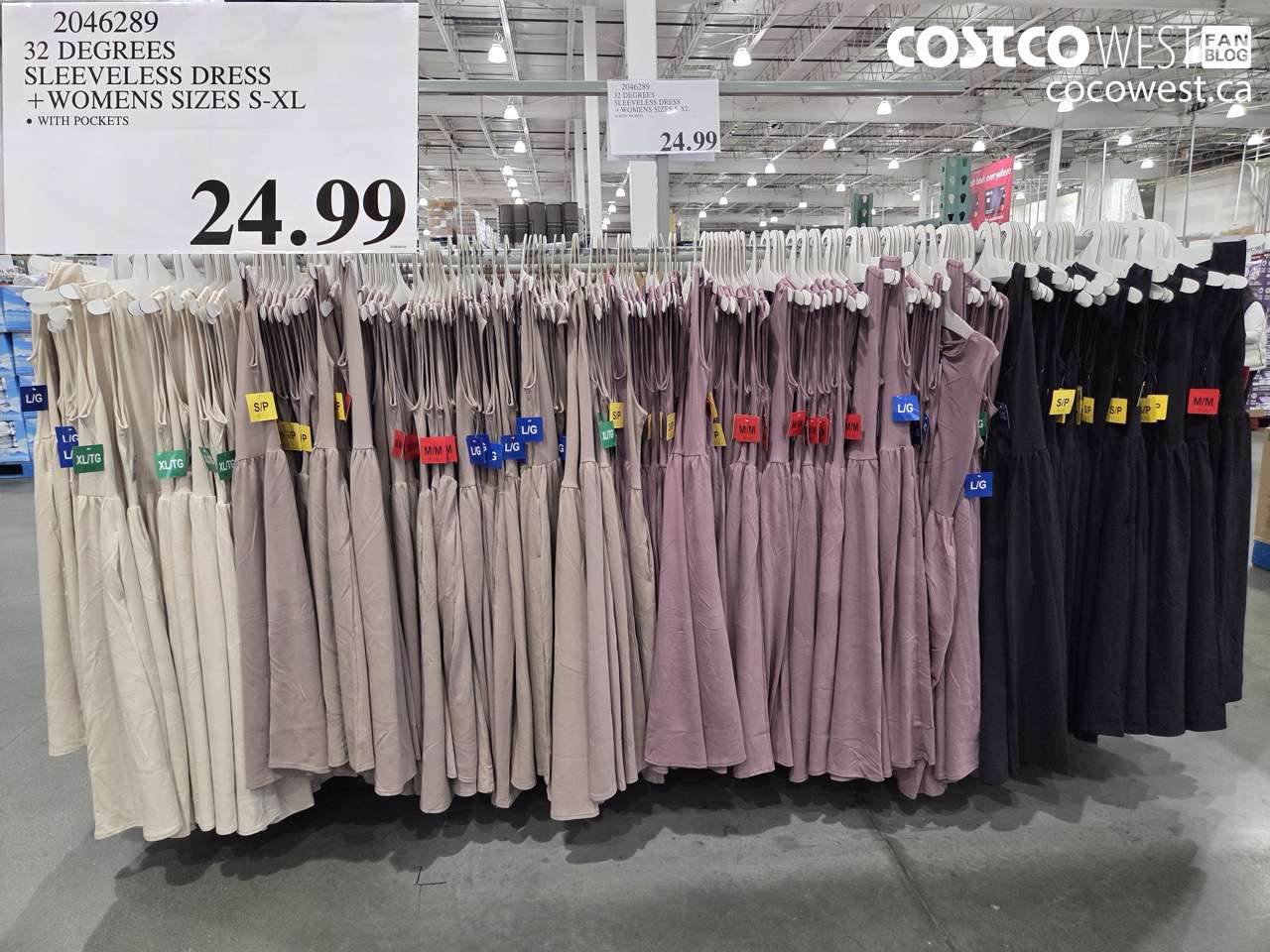 2046289 32 DEGREES SLEEVELESS DRESS + WOMENS SIZES S-XL $24.99