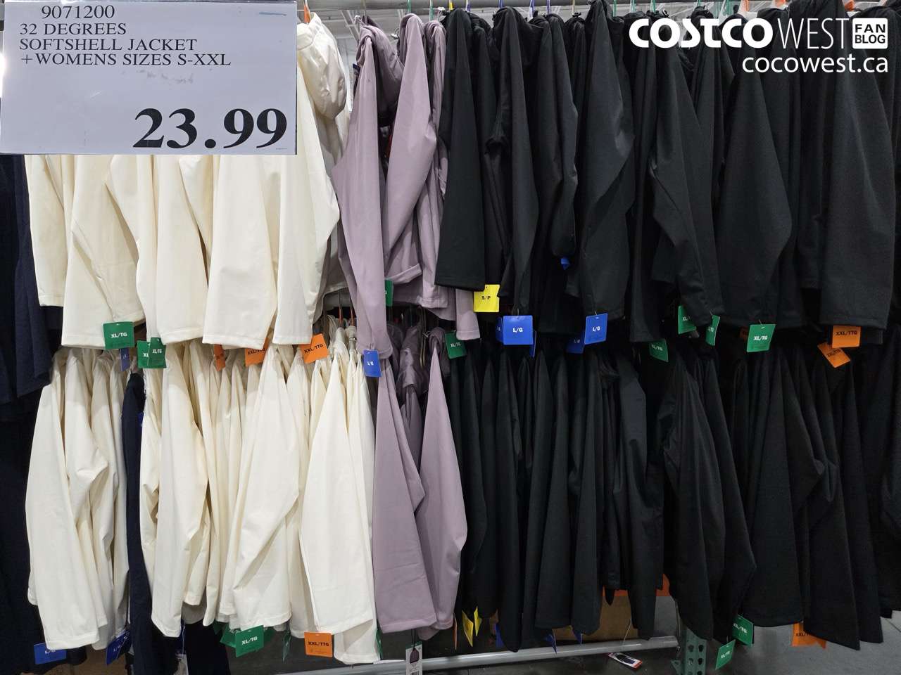 9071200 32 DEGREES SOFTSHELL JACKET + WOMENS SIZES S-XXL $23.99