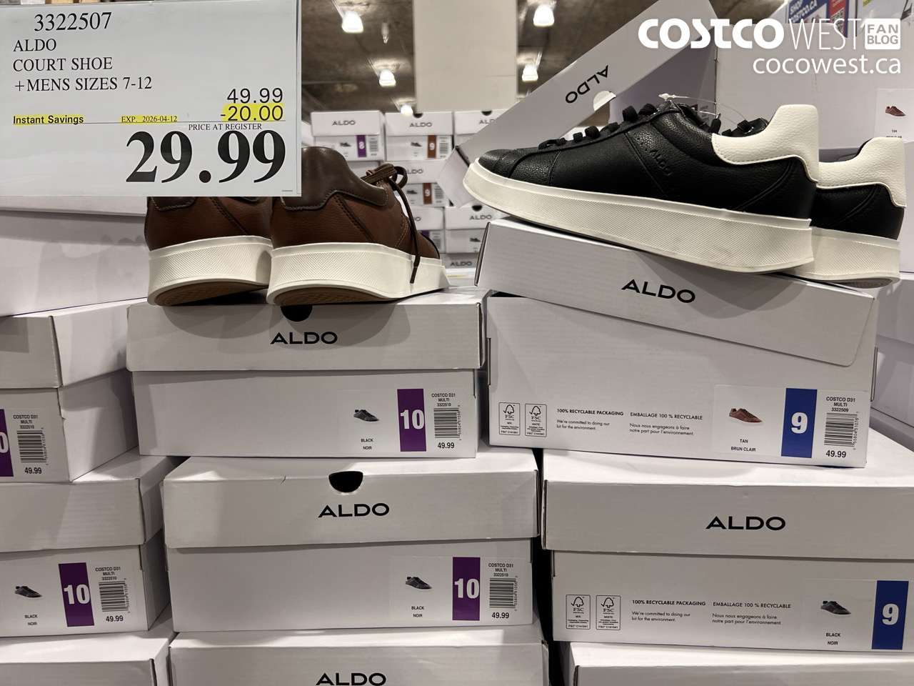 3322507 ALDO COURT SHOE + MENS SIZES 7-12 ($20.00 INSTANT SAVINGS EXPIRES ON 2026-04-12) $29.99