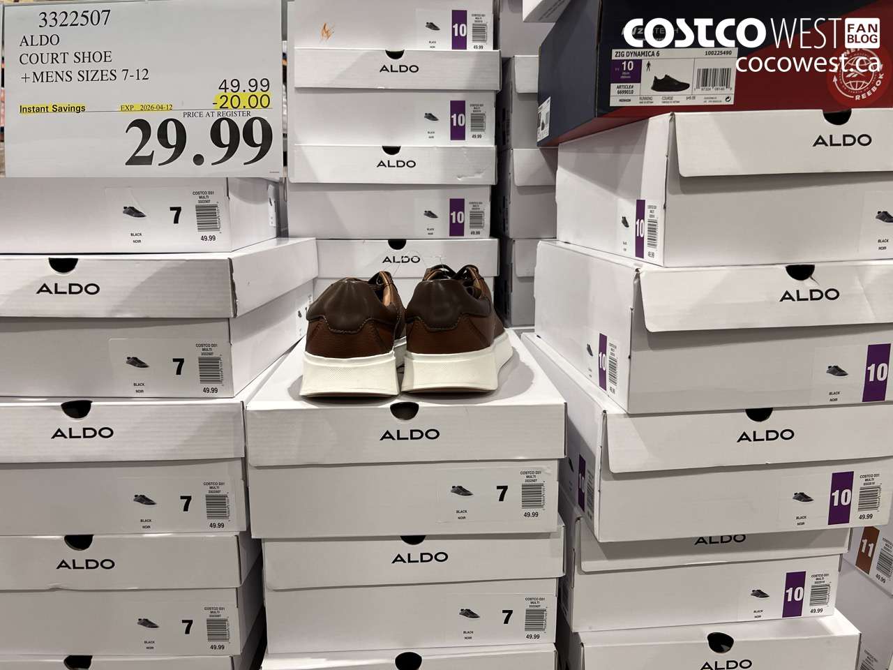 3322507 ALDO COURT SHOE + MENS SIZES 7-12 ($20.00 INSTANT SAVINGS EXPIRES ON 2026-04-12) $29.99