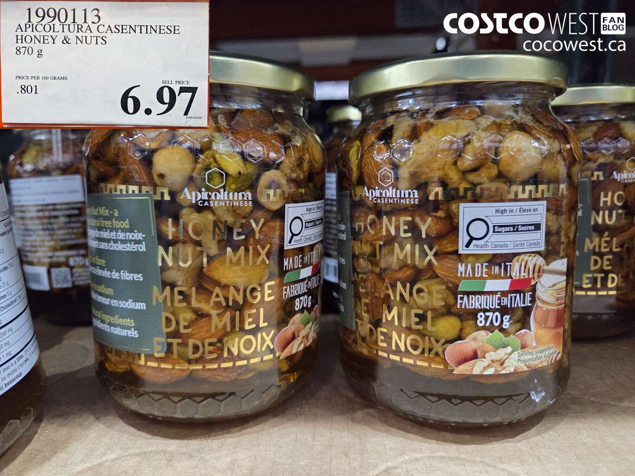 1990113 APICOLTURA CASENTINESE HONEY & NUTS 870 G $6.97