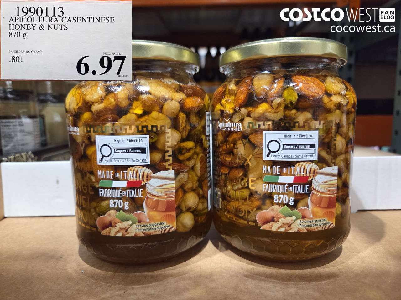 19901113 APICOLTURA CASENTINESE HONEY & NUTS 870 G $6.97