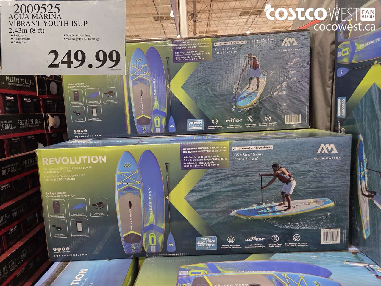 2009525 AQUA MARINA VIBRANT YOUTH ISUP 2.43M (8 FT) $249.99