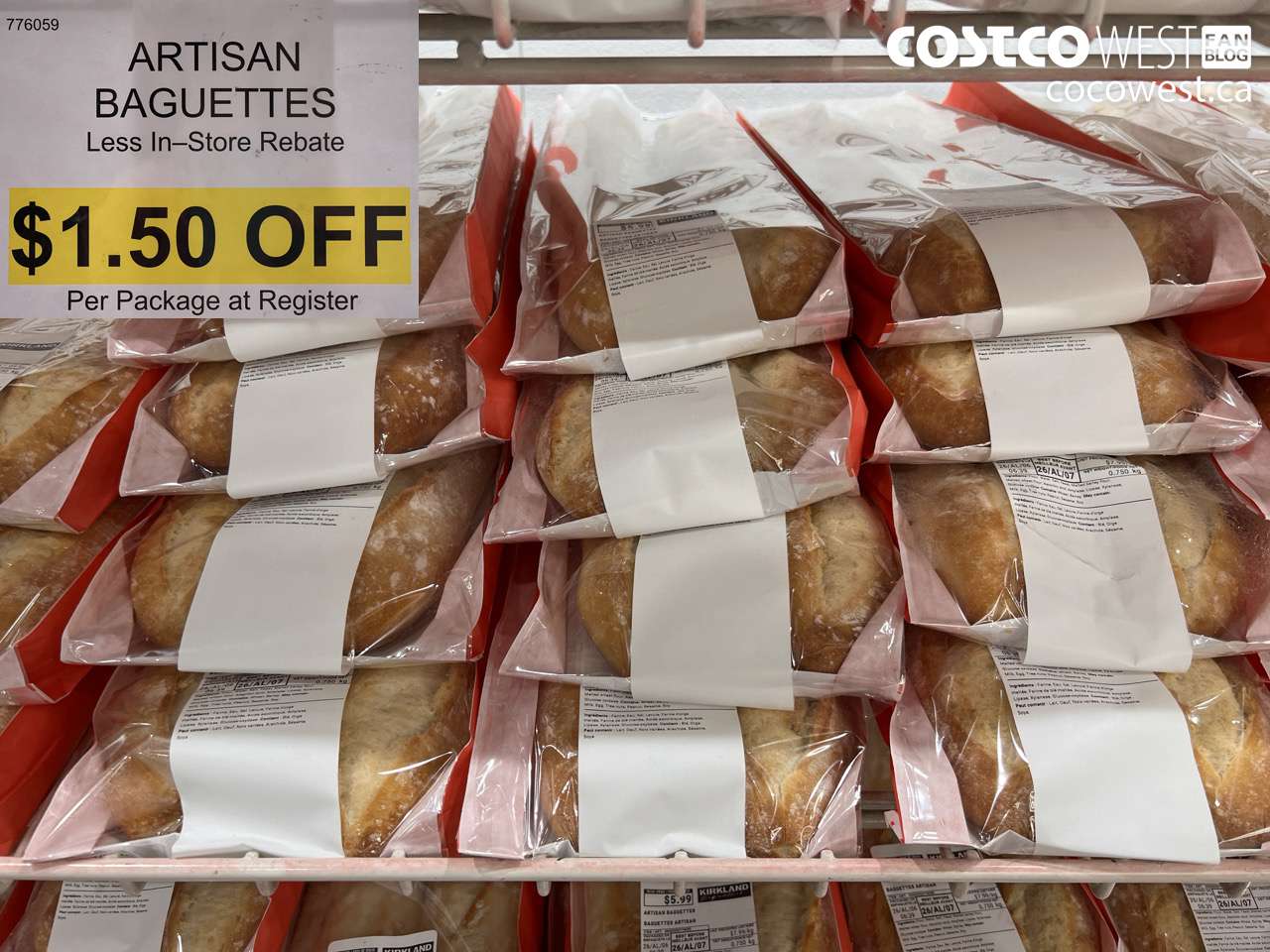 776059 ARTISAN BAGUETTES ($1.50 INSTANT SAVINGS)