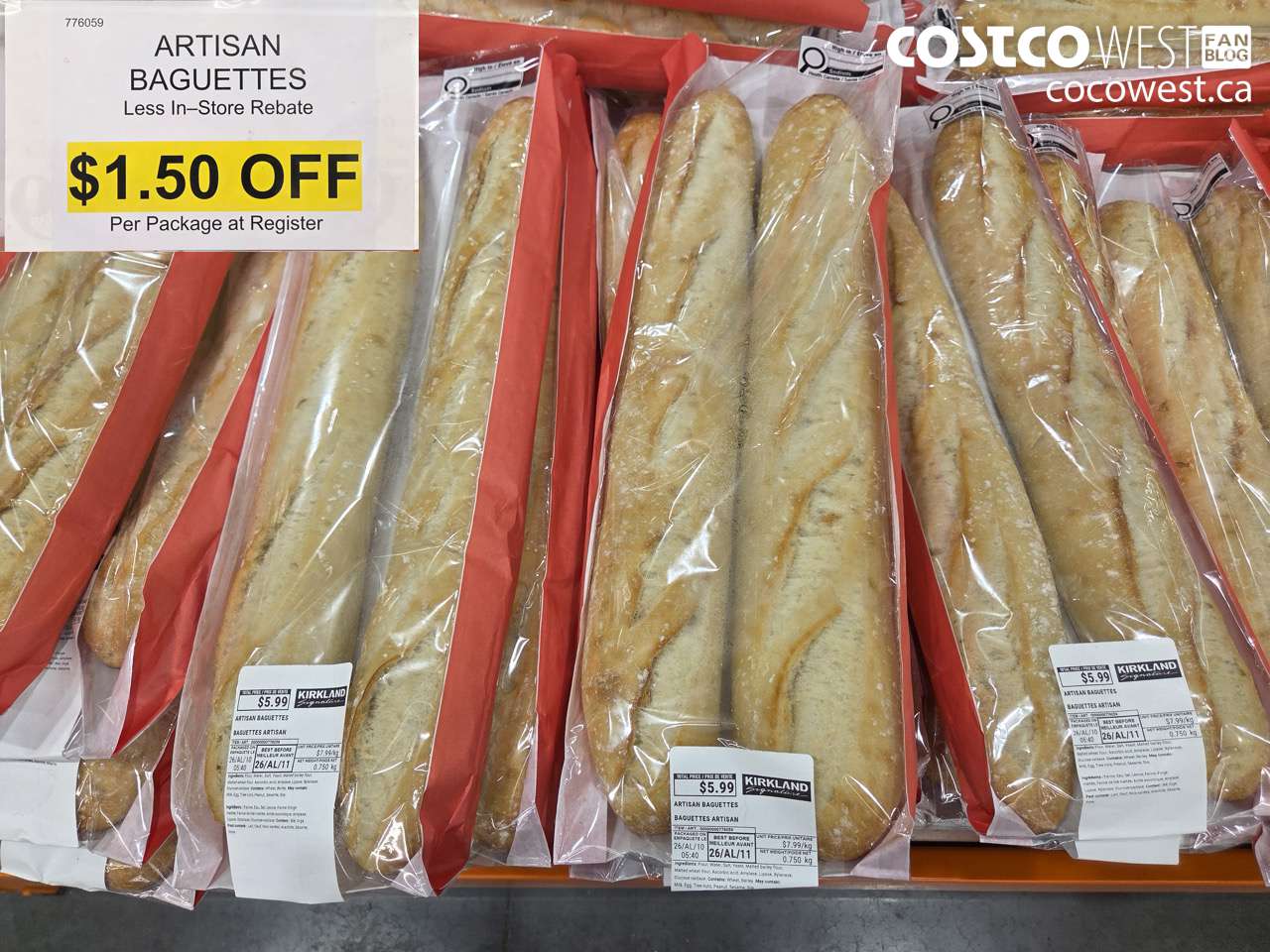 776059 ARTISAN BAGUETTES ($1.50 INSTANT SAVINGS)