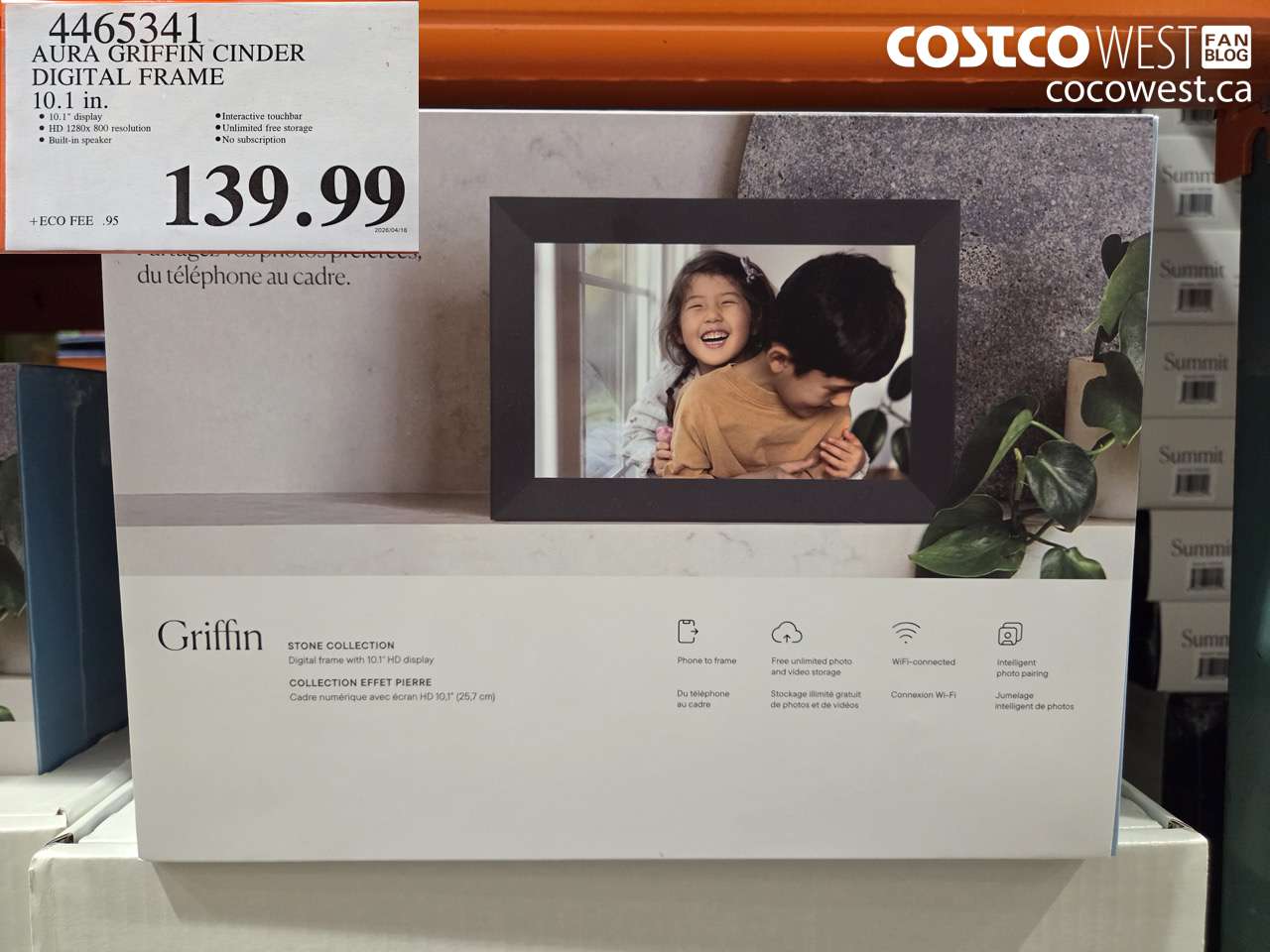 4465341 AURA GRIFFIN CINDER DIGITAL FRAME 10.1 IN. $139.99