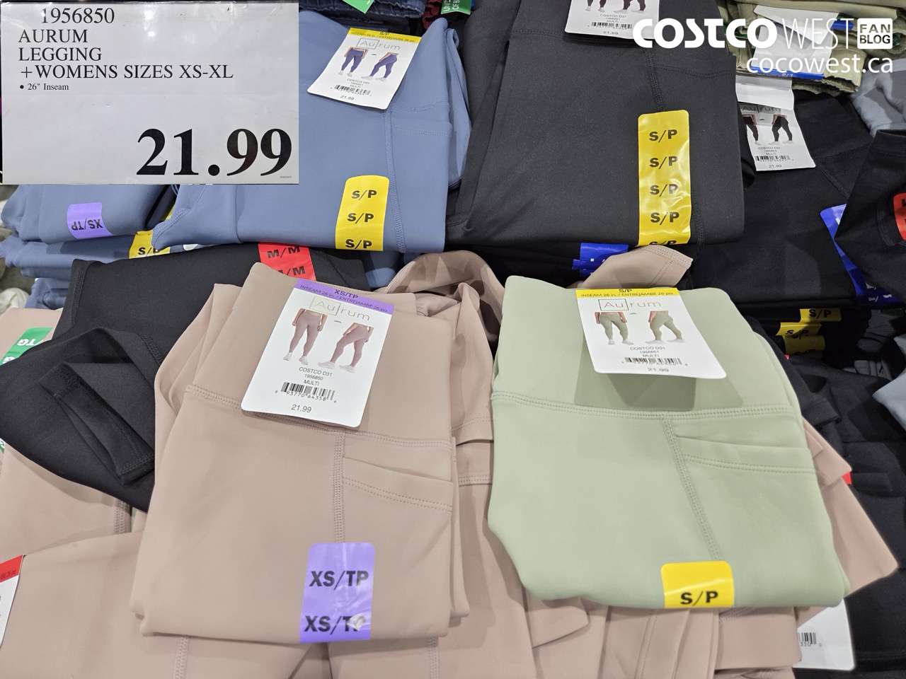 1956850 AURUM LEGGING +WOMENS SIZES XS-XL $21.99