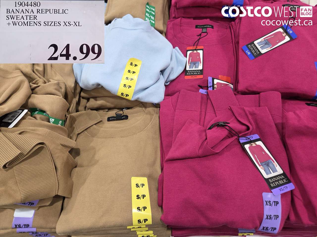 1904480 BANANA REPUBLIC SWEATER + WOMENS SIZES XS-XL $24.99