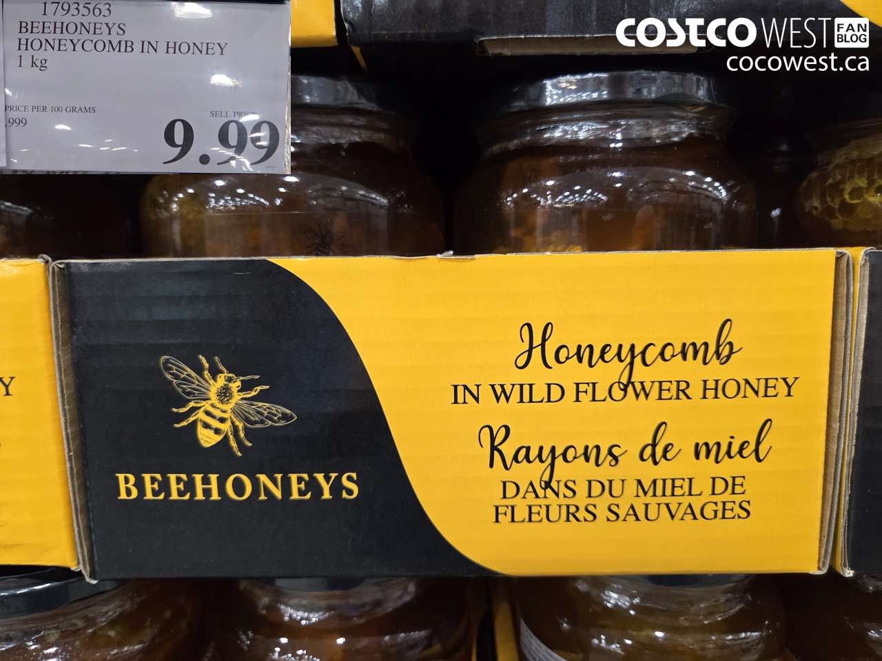 1793563 BEEHONEYS HONEYCOMB IN HONEY 1 KG $9.99