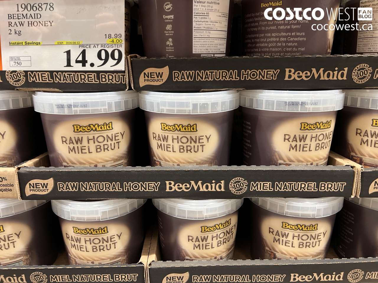 1906878 BEEMAID RAW HONEY 2 KG ($4.00 INSTANT SAVINGS EXPIRES ON 2026-04-12) $14.99