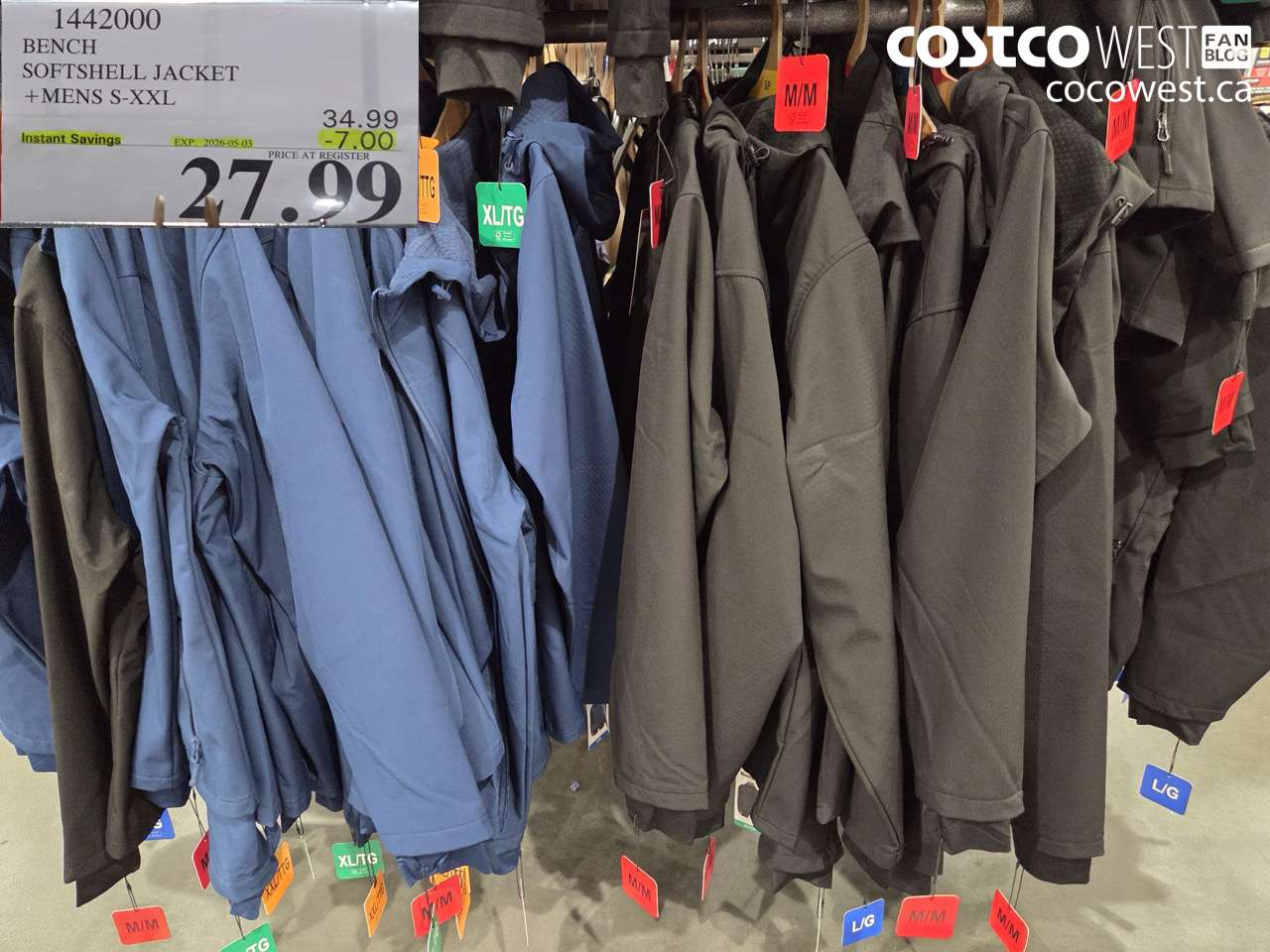 1442000 BENCH SOFTSHELL JACKET +MENS S-XXL ($7.00 INSTANT SAVINGS EXPIRES ON 2026-05-03) $27.99