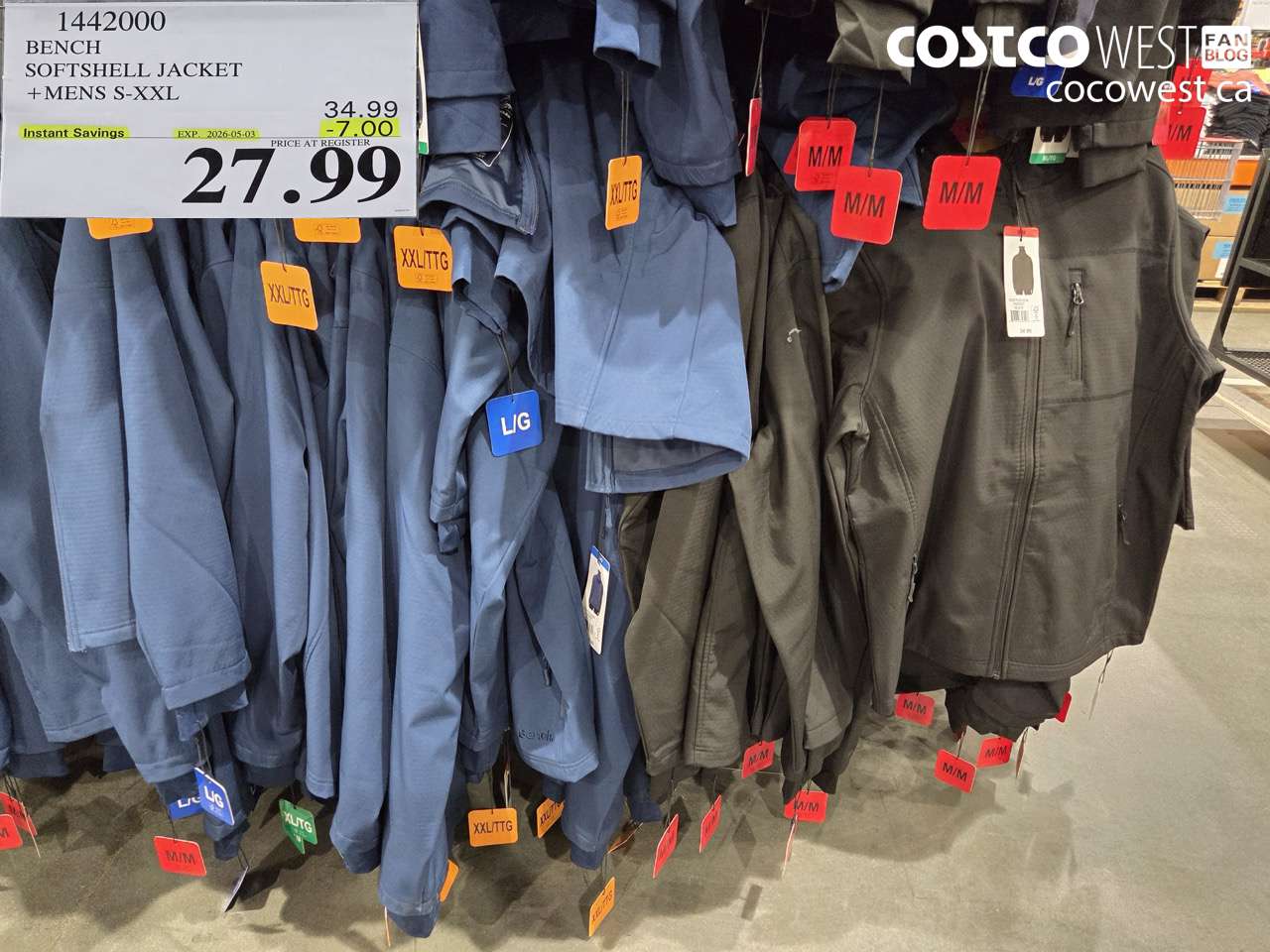 1442000 BENCH SOFTSHELL JACKET + MENS S-XXL ($7.00 INSTANT SAVINGS EXPIRES ON 2026-05-03) $27.99