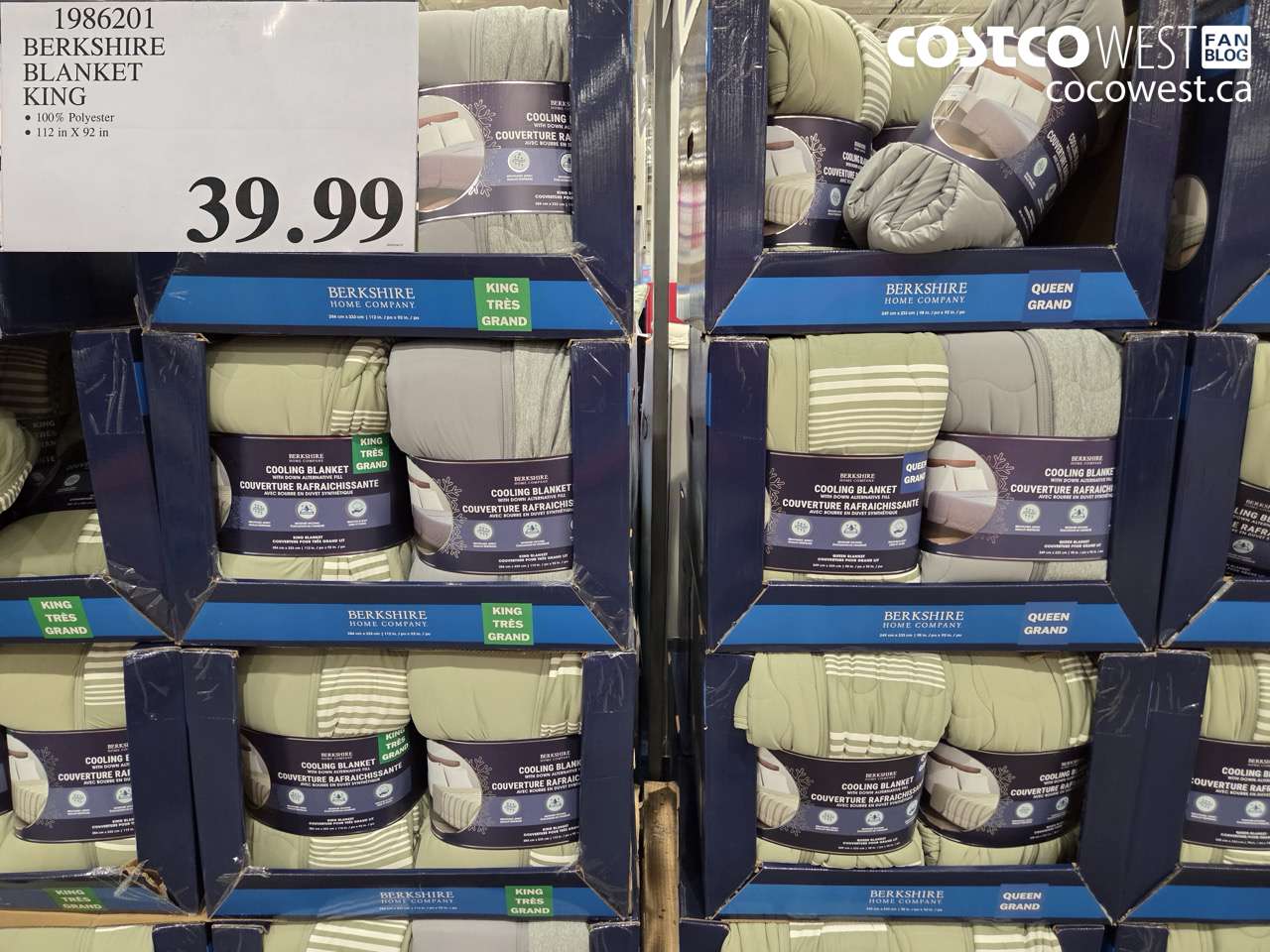 1986201 BERKSHIRE BLANKET KING $39.99