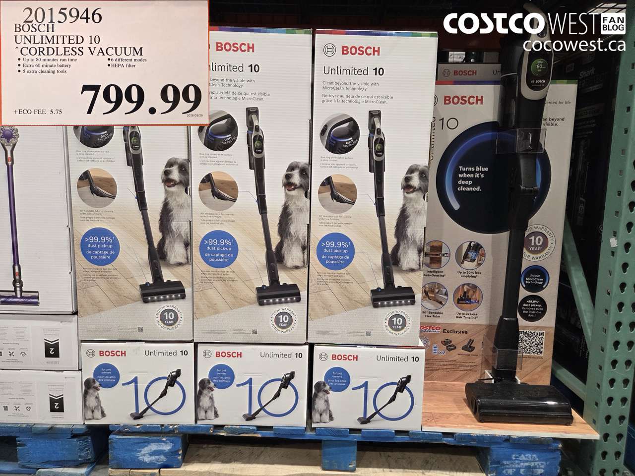 2015946 BOSCH UNLIMITED 10 CORDLESS VACUUM $799.99