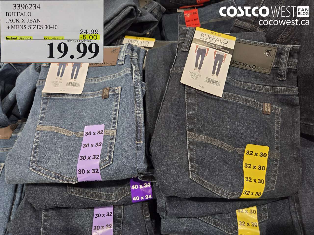 3396234 BUFFALO JACK X JEAN +MENS SIZES 30-40 ($5.00 INSTANT SAVINGS EXPIRES ON 2026-04-12) $19.99